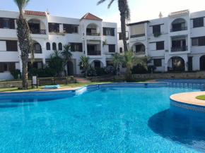 2 bedrooms appartement at Cabo negro 150 m away from the beach with shared pool and furnished terrace